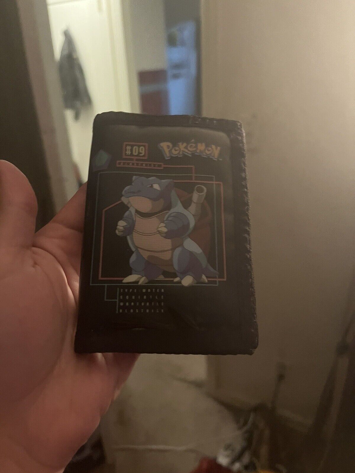 Vintage 1990s Pokemon Tri Fold Wallet Blastoise Charmeleon Nintendo tcg