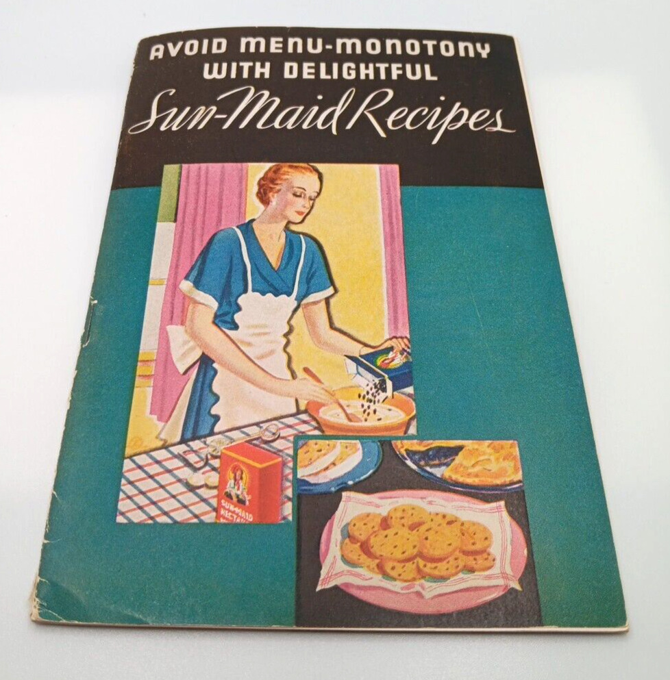 Vintage 1932 Sun-Maid Raisins Recipes Book Booklet Advertising