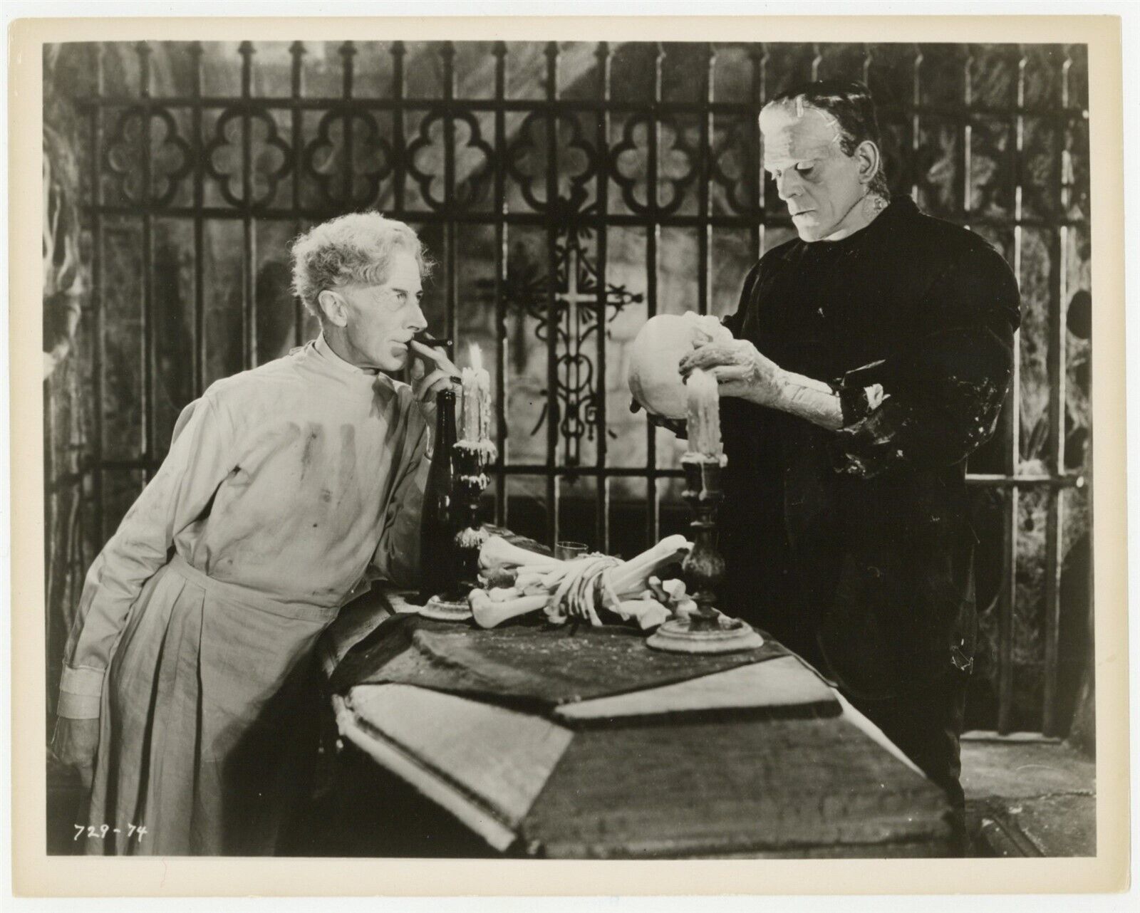Bride of Frankenstein 1940 Boris Karloff 8x10 Original Theater Display Photo