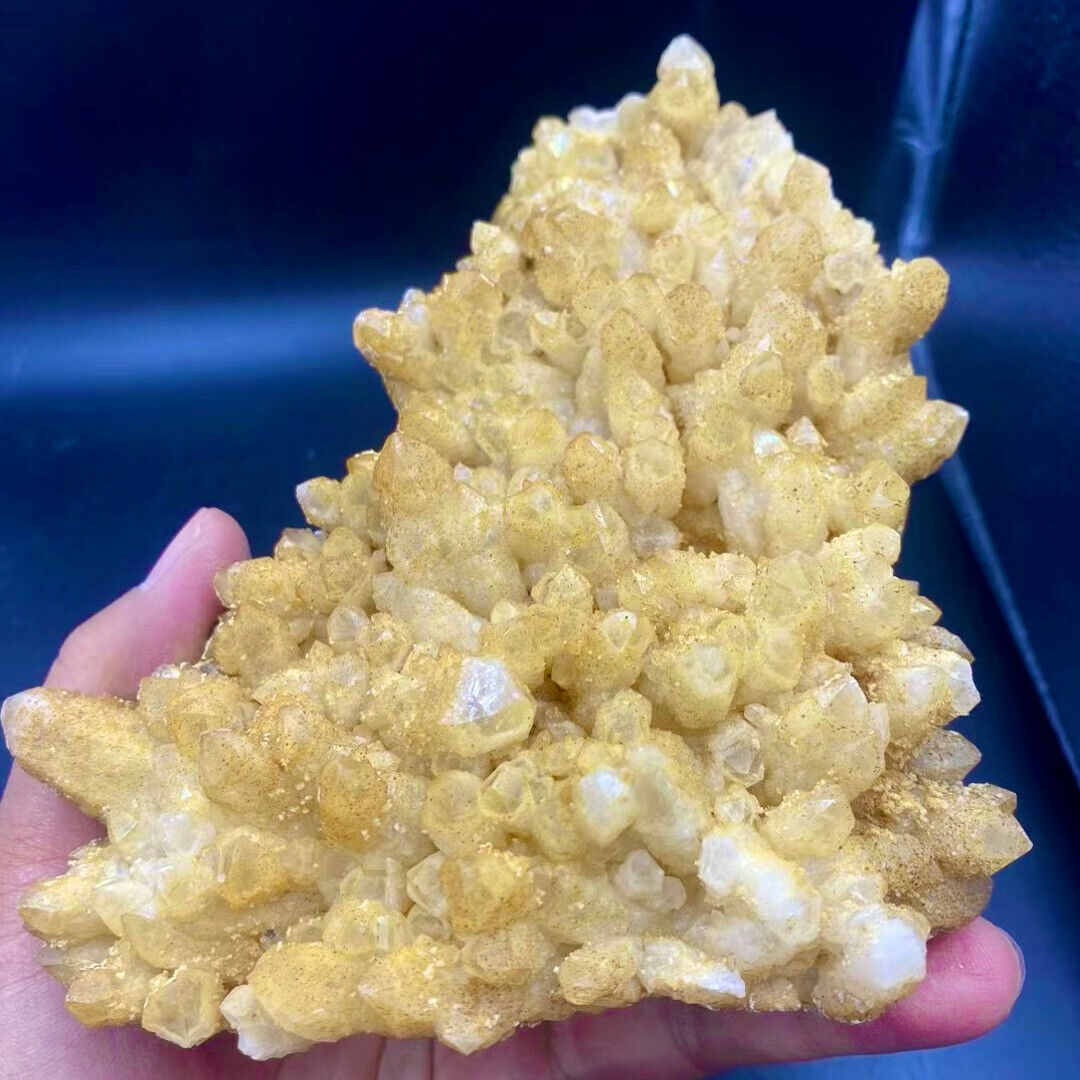 2.11LB Large Natural yellow Crystal Himalayan quartz cluster /mineralsls