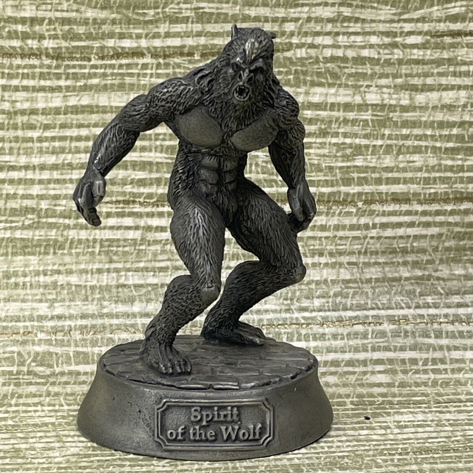 Leading Edge Spirit Of The Wolf Miniature Statue Figurine 1992 Ridolfi Mini VTG