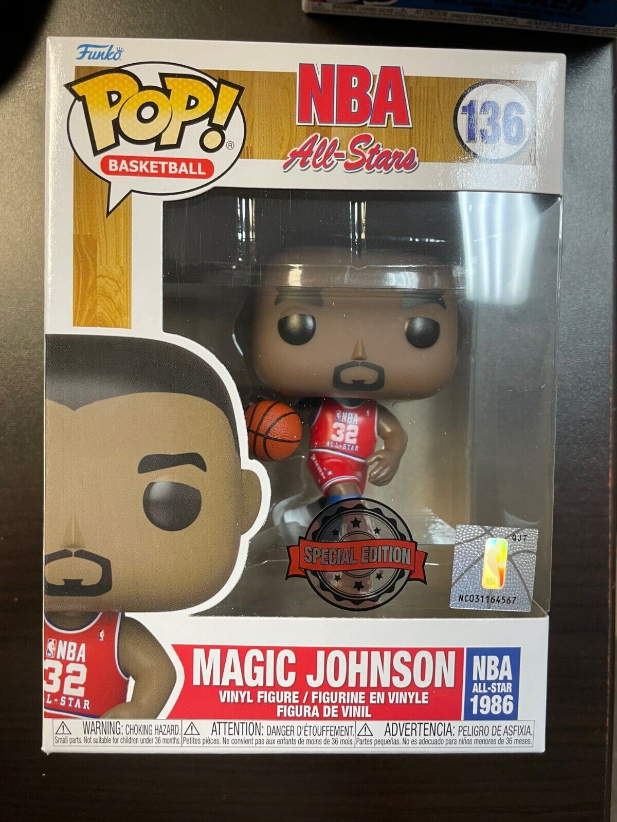 Funko Pop Magic Johnson basketball Exclusive 136 All Stars