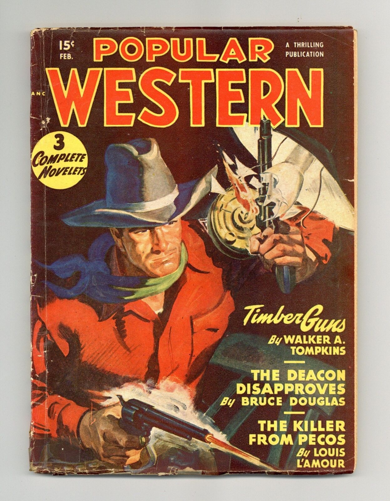 Popular Western Pulp Feb 1950 Vol. 38 #1 GD/VG 3.0
