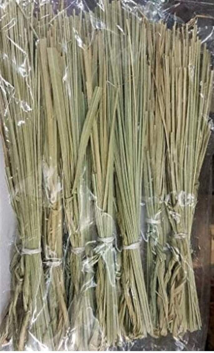 Natural Dry Darbha Grass,Kusha 10 inch for Pooja Havan Yagan (Pack of 09)
