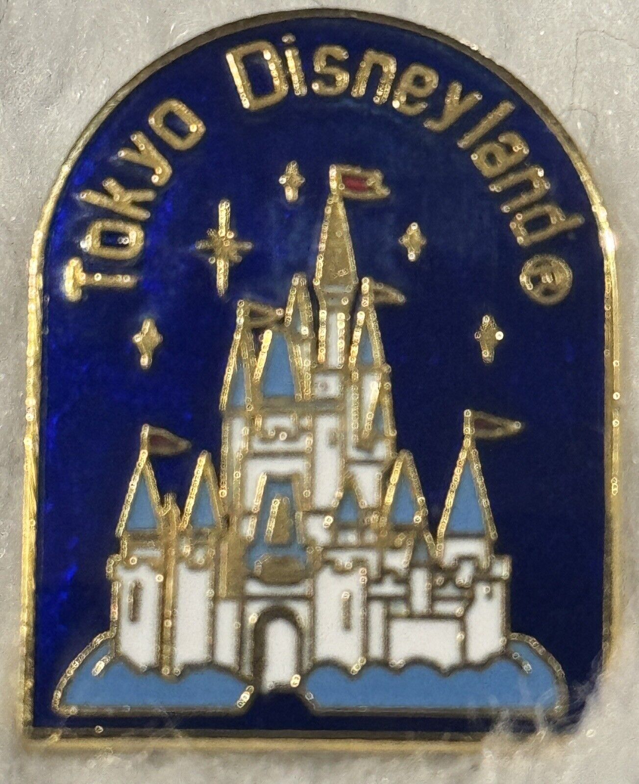 RARE Tokyo Disneyland Cinderellas Castle Disney Pin 1st 1982 TDL TDR