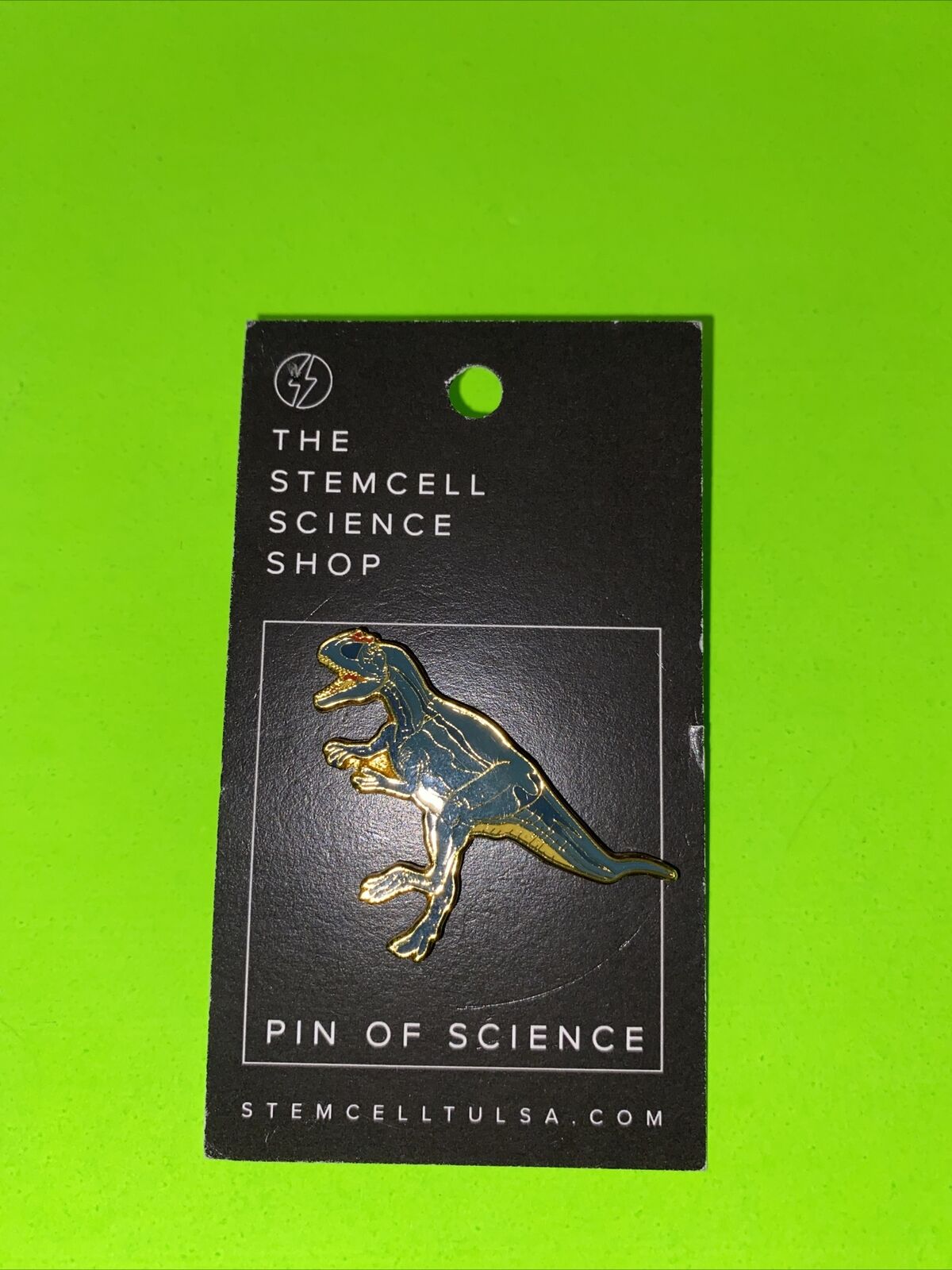 The Stem cell Science Shop Tulsa Allosaurus Pin- Dinosaur New