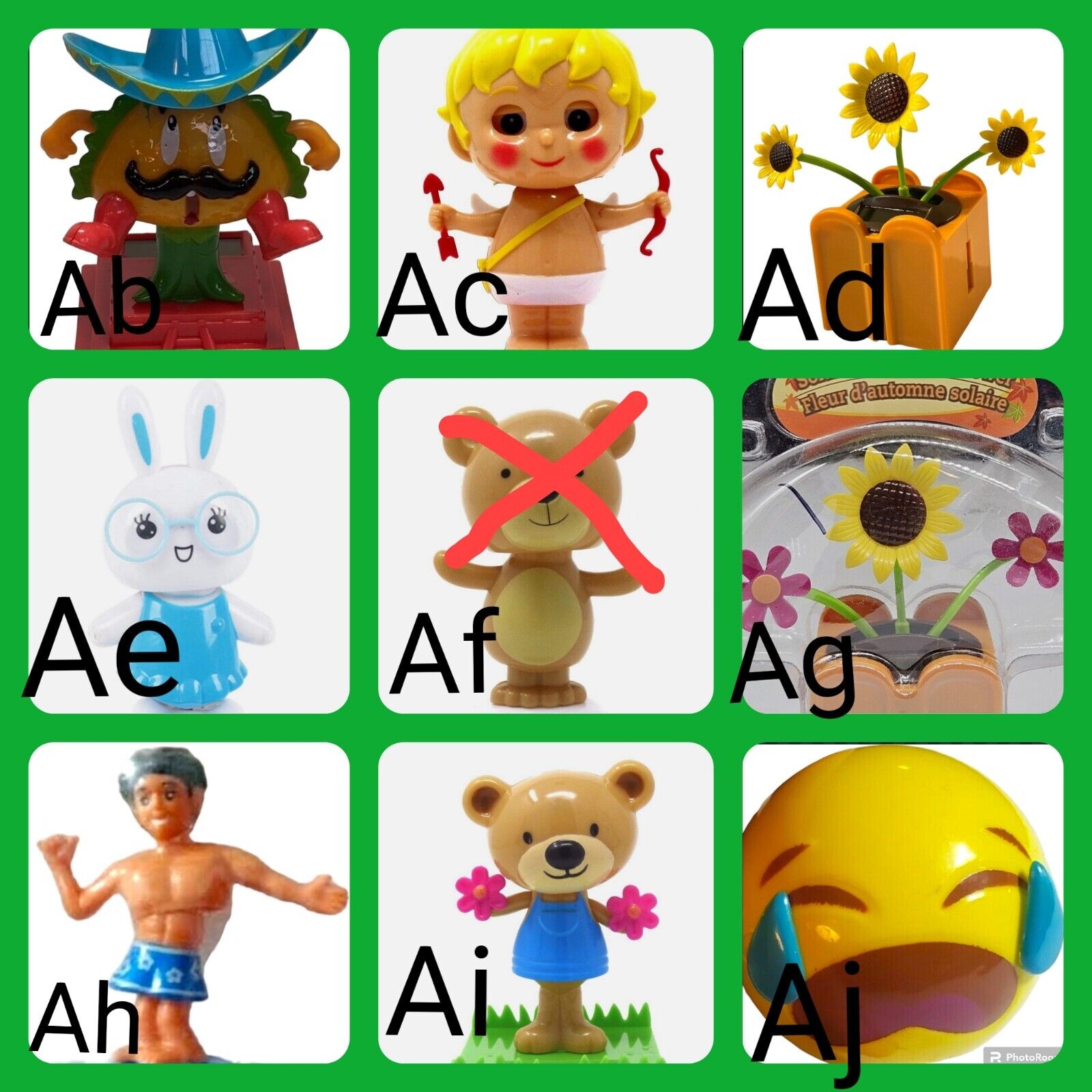 3-Solar Powered Dancing Bobblehead Toys-*Plus FREE 3D  Butterfly Stickers