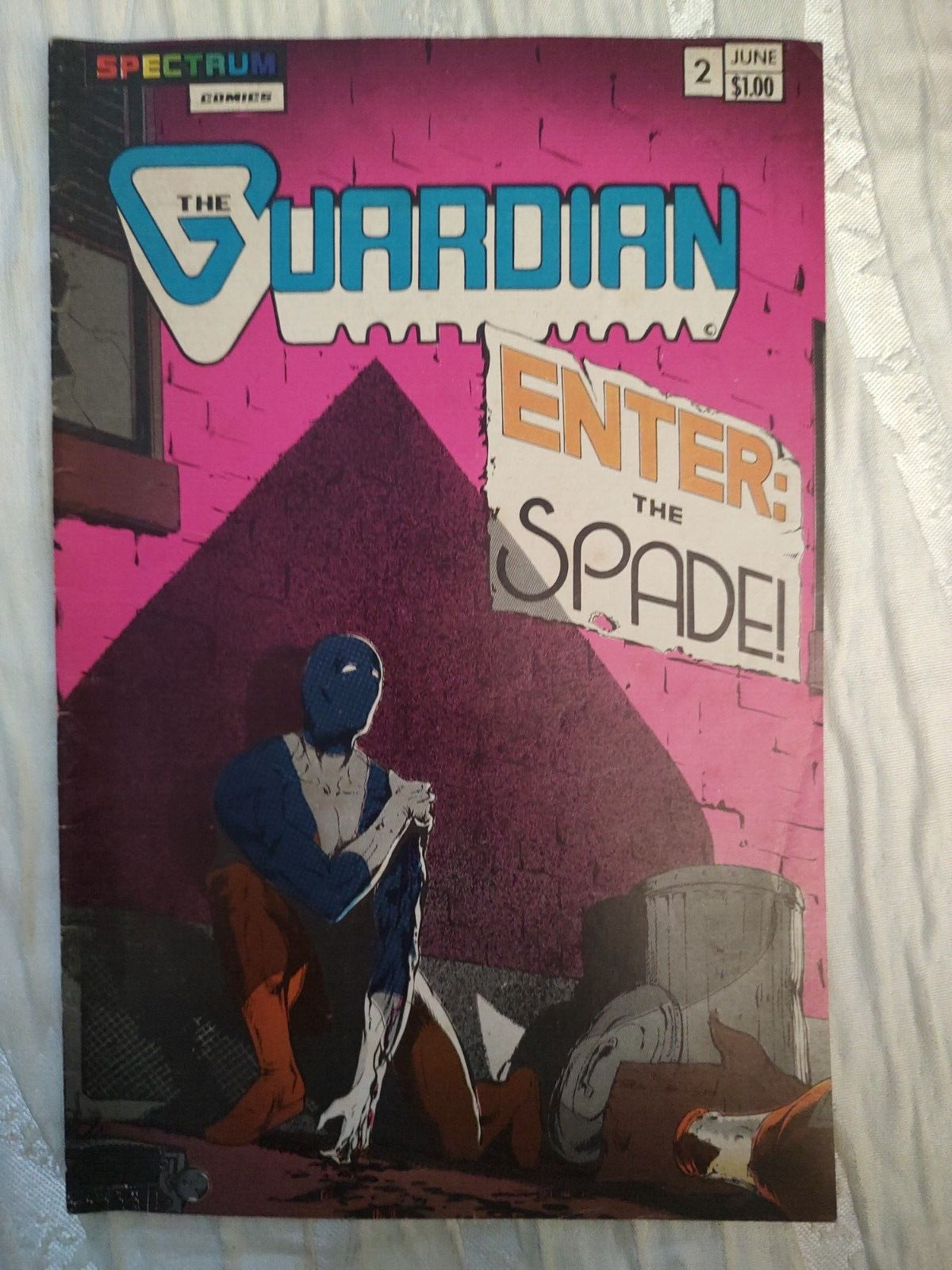 Cb26~comic book~rare the guardian enter the spade issue #2 June