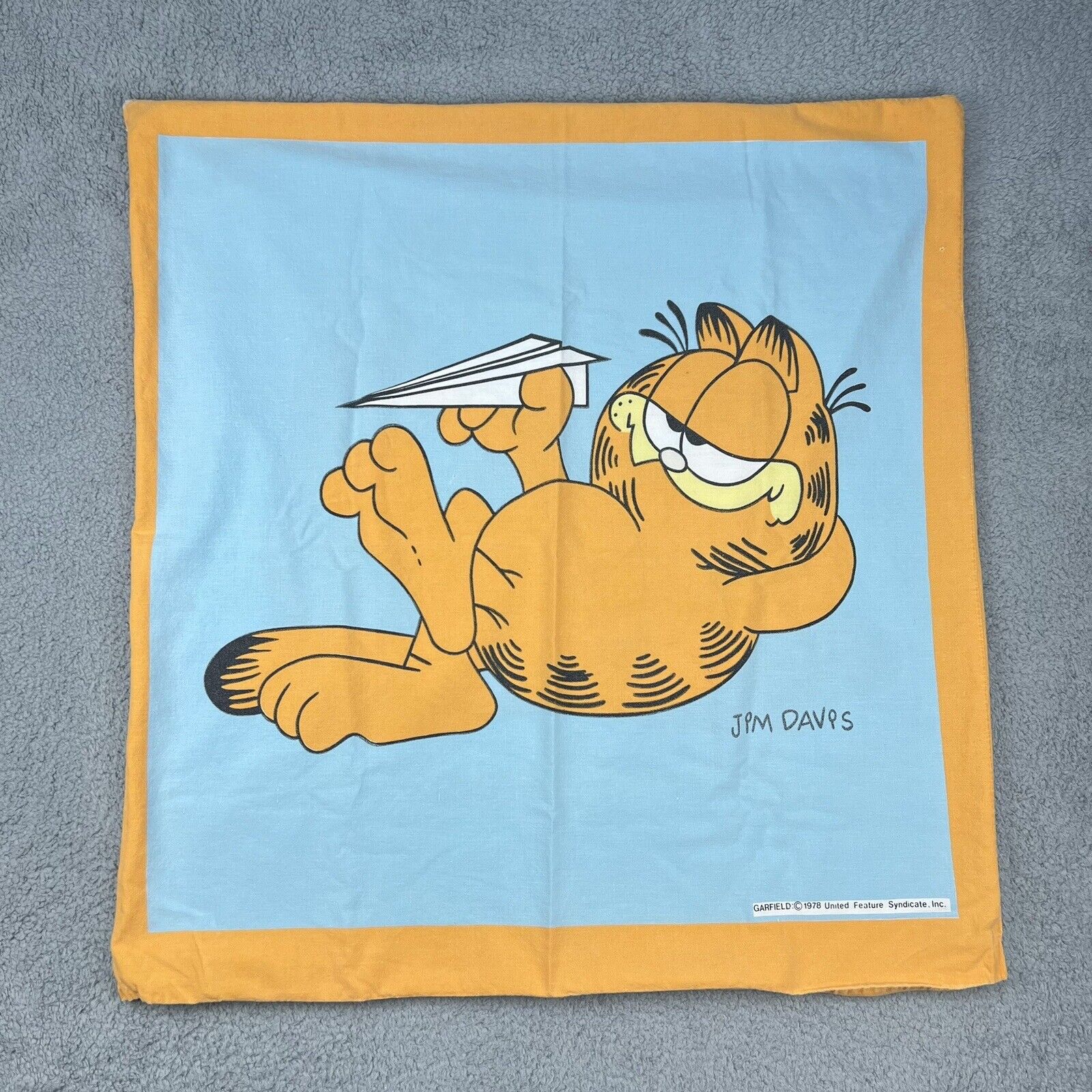 Vintage Garfield Pillowcase - 1978 Jim Davis 31\