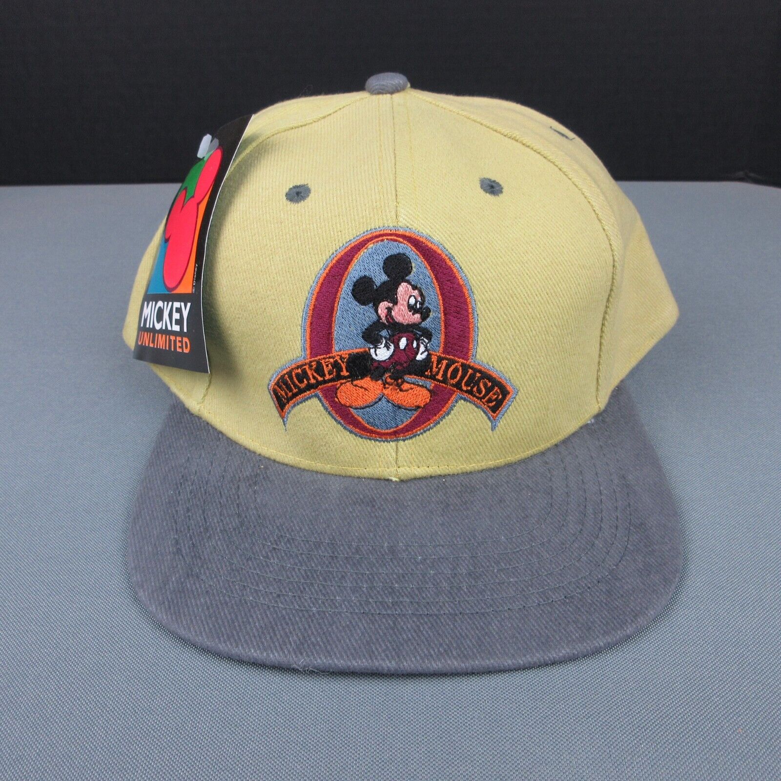 Vintage Disney Mickey Mouse Hat Adult Adjustable Embroidered Unlimited 90s VTG