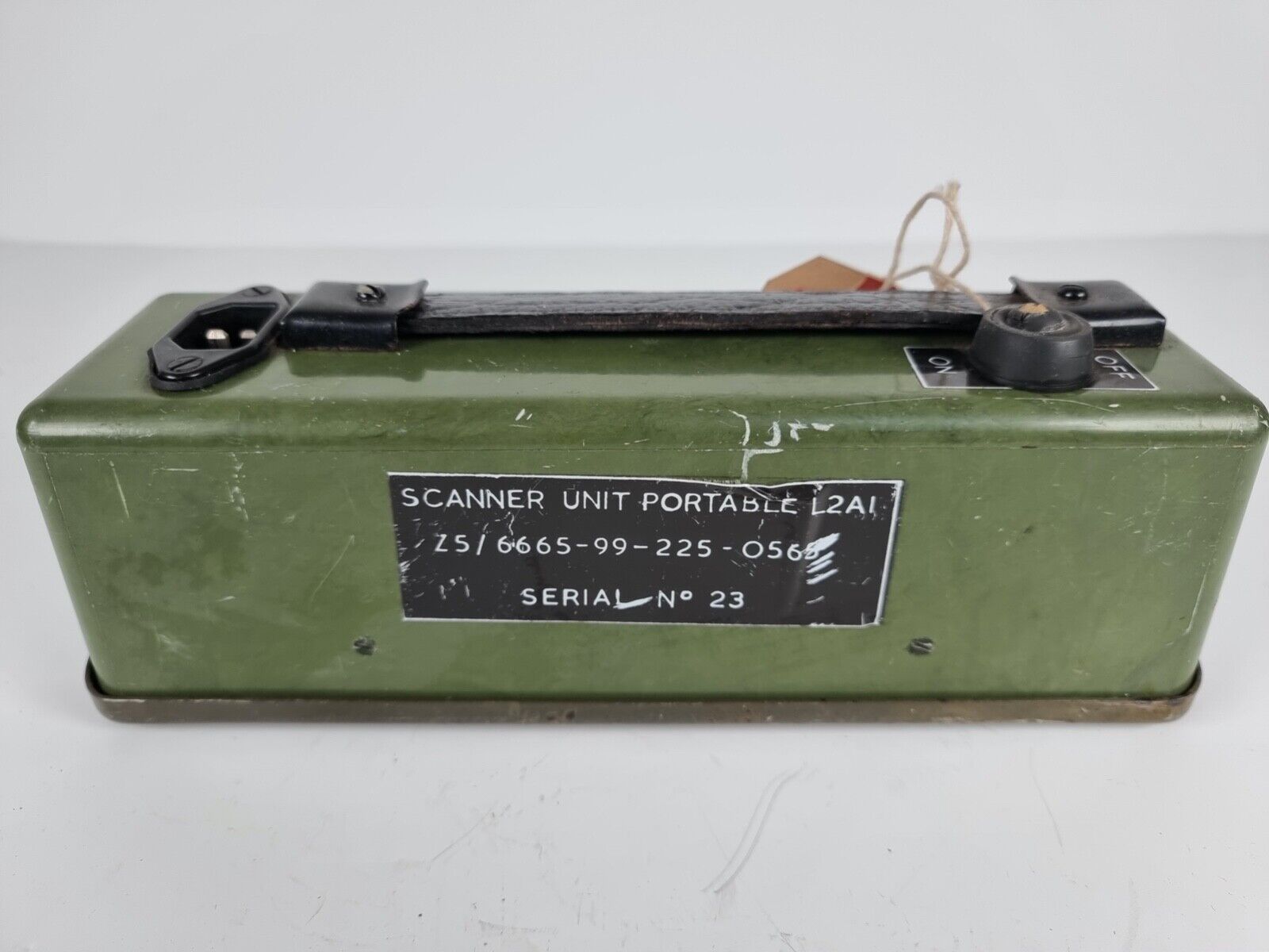 Vintage MOD L2A1 UV Scanner Unit Portable Army Military Serial No.23