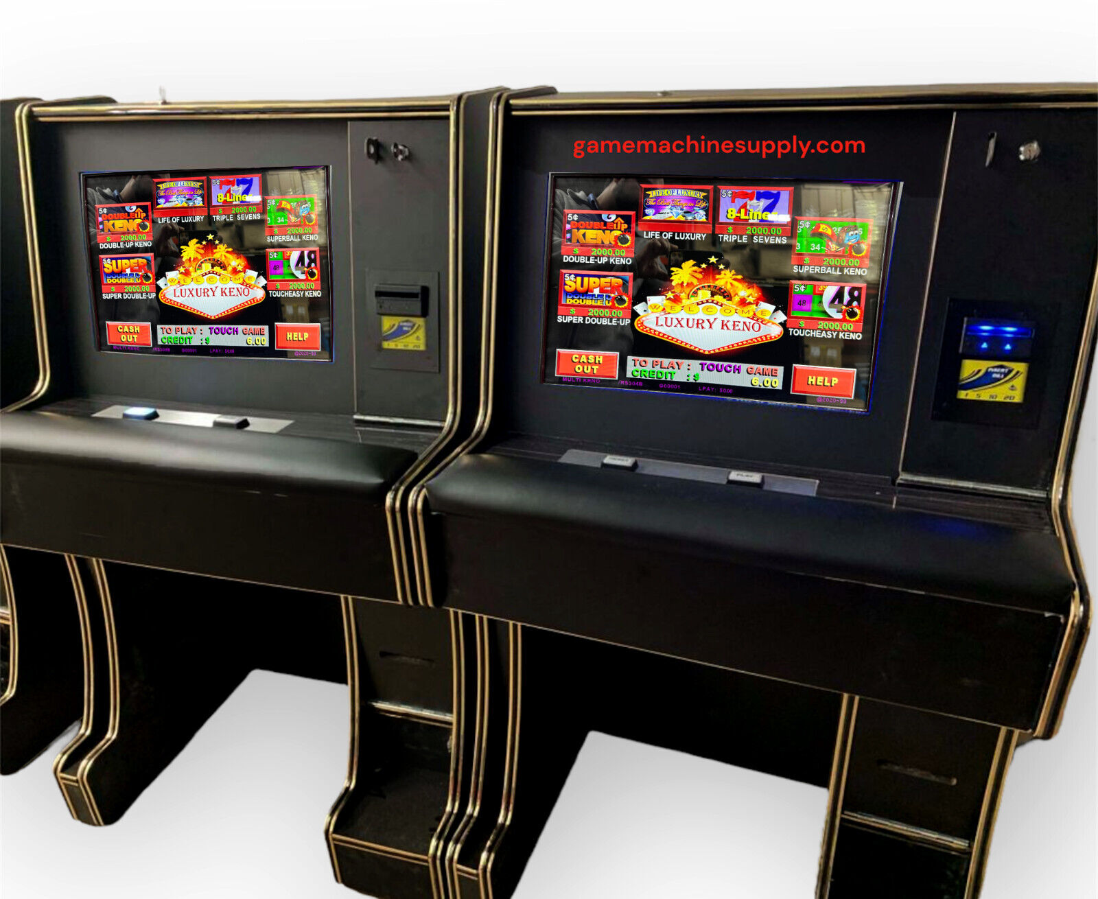 Luxury Keno - Includes Life of Luxury, Triple 7s, 4x Keno Games (Casino Machine)