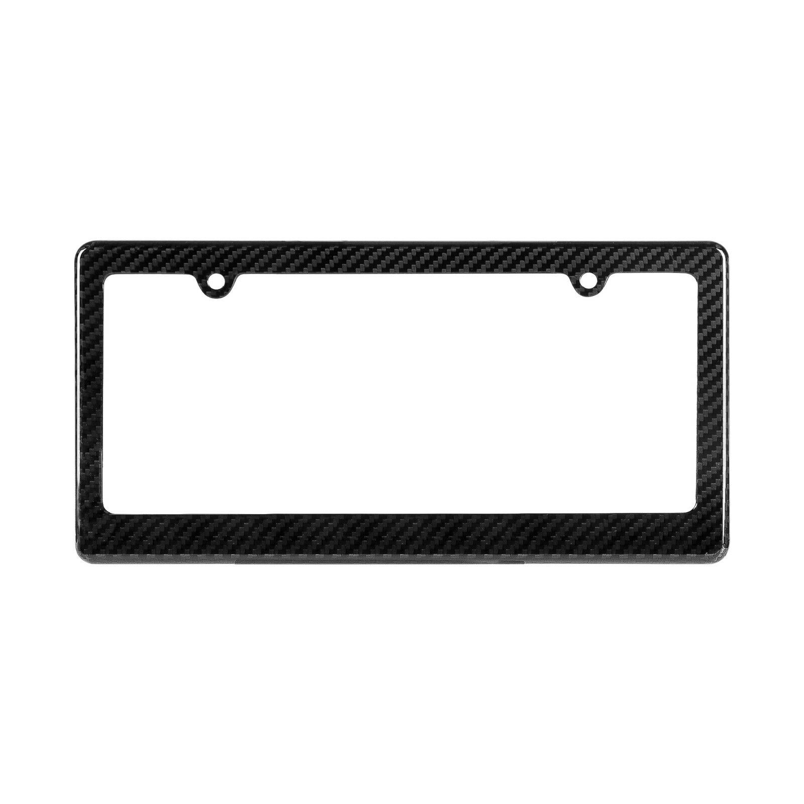Real Carbon Fiber Thin Top License Plate Frame + Hardware Choose Your Finish