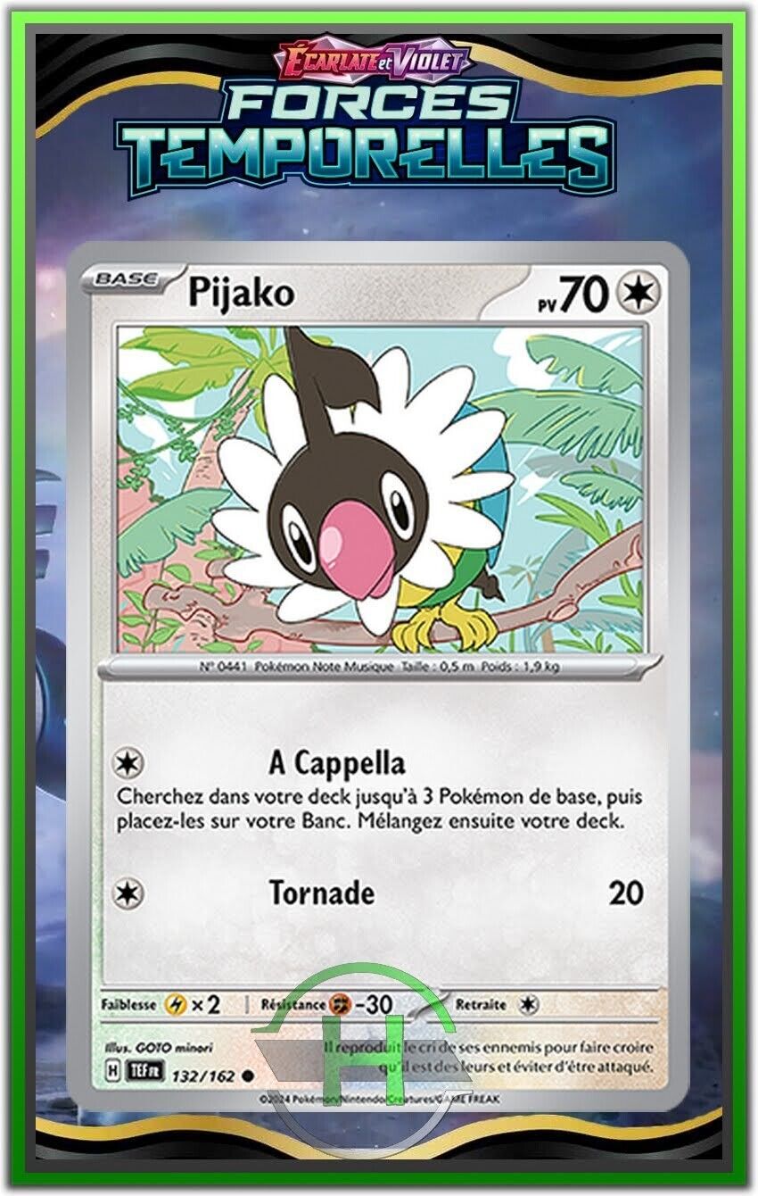 Pijako - EV5:Temporal Forces - 132/162 - New French Pokemon Card