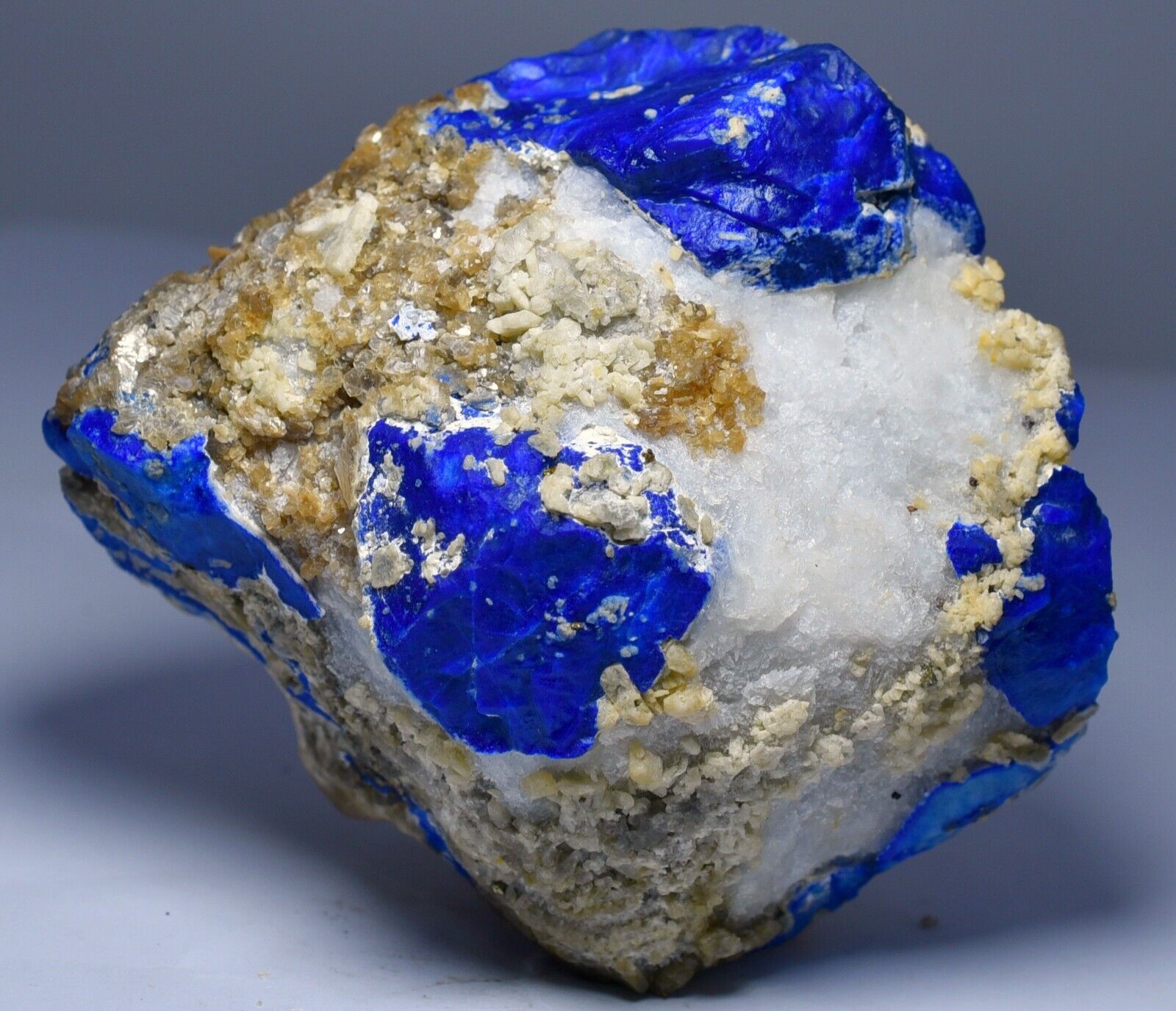 342 GM Classic Natural Royal Blue LAZURITE & PHLOGOPITE Crystals On Matrix @Afg