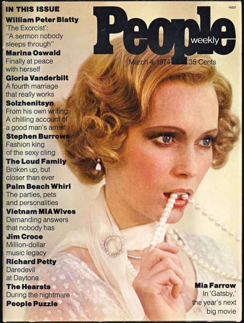 People Weekly (vol. 1) #1 VG; Time | low grade - March 4 1974 Mia Farrow - we co