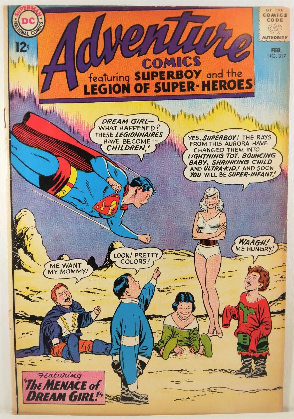 💥 ADVENTURE COMICS #317 VG+ 🔑 1st TIME TRAPPER + DREAM GIRL DC COMICS Superboy