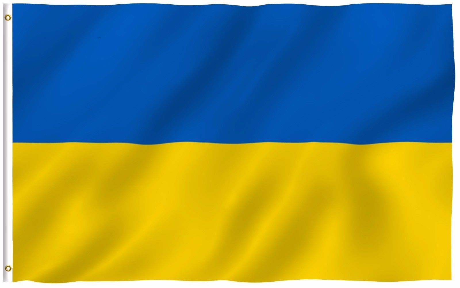 3x5 Ukraine Plain Premium Quality Flag 3'x5' Ukrainian House Banner Grommets 