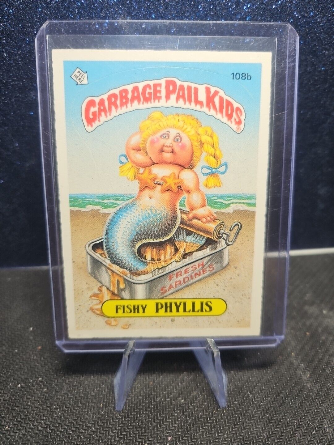 1986 Topps # 108b Fishy Phyllis Garbage Pail Kids Card