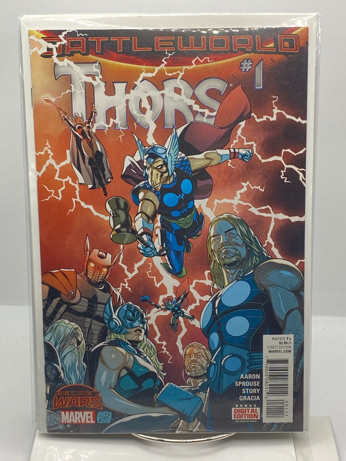 Thors #1 Battleworld (2015) Marvel Key Issue Secret Wars Comic NEW BAG/BOARDED