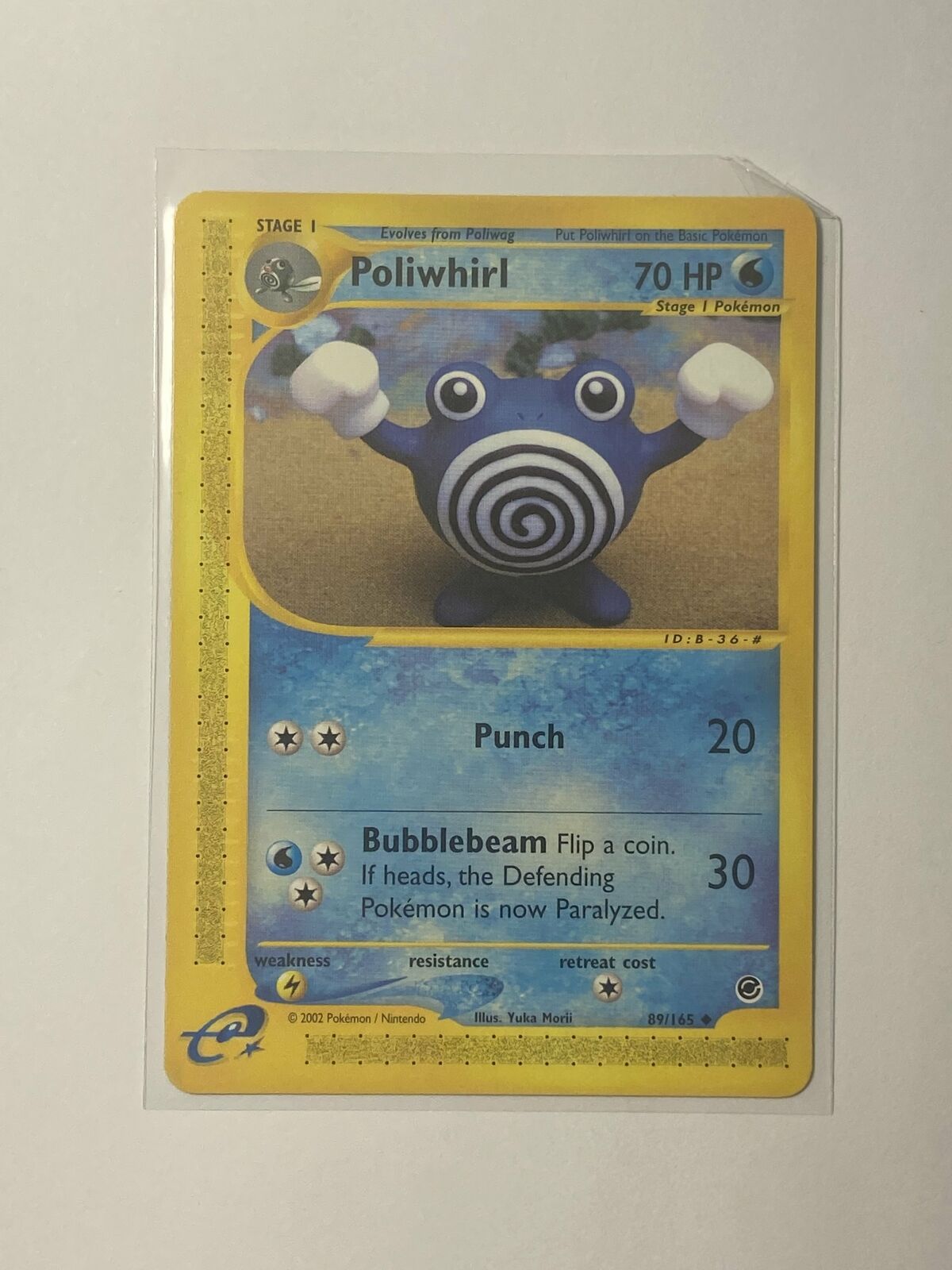 Poliwhirl Expedition 89/165  Pokemon  card Near Mint WOTC