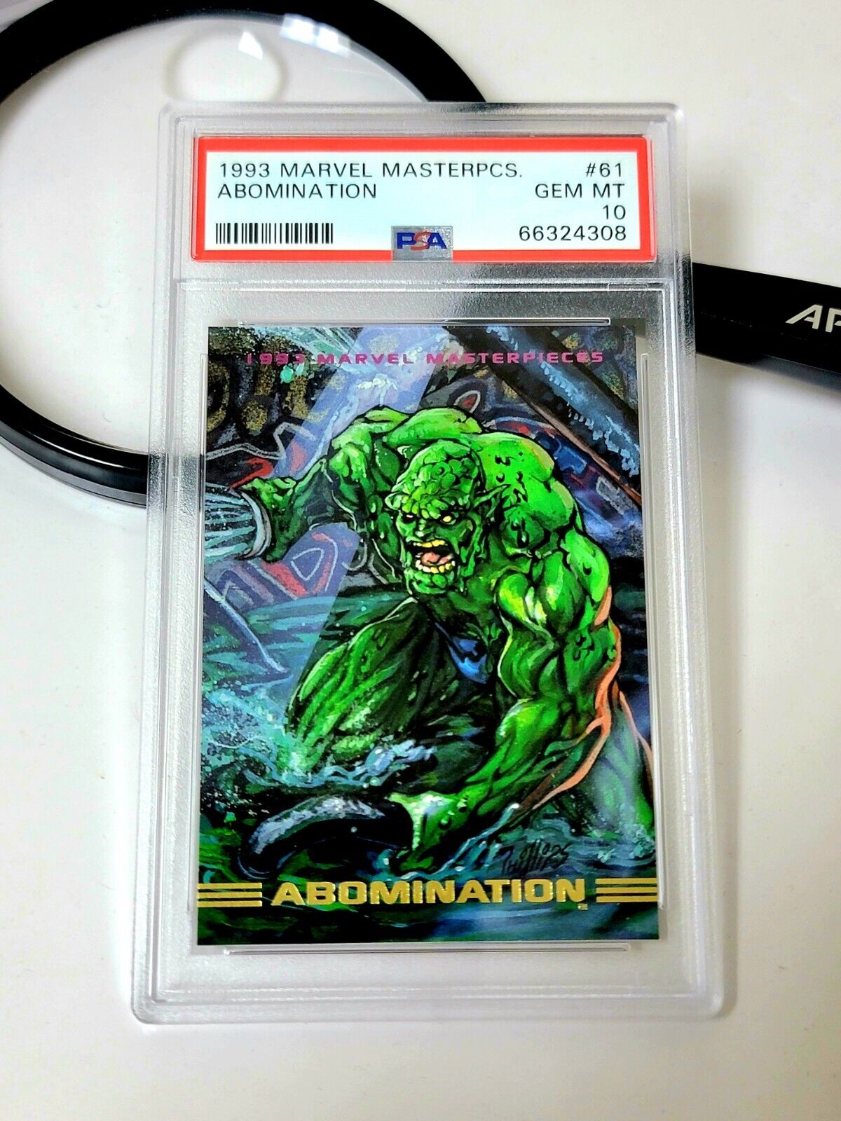 1993 Marvel Masterpieces #61 Abomination Trading Card - Graded PSA 10 GEM MINT
