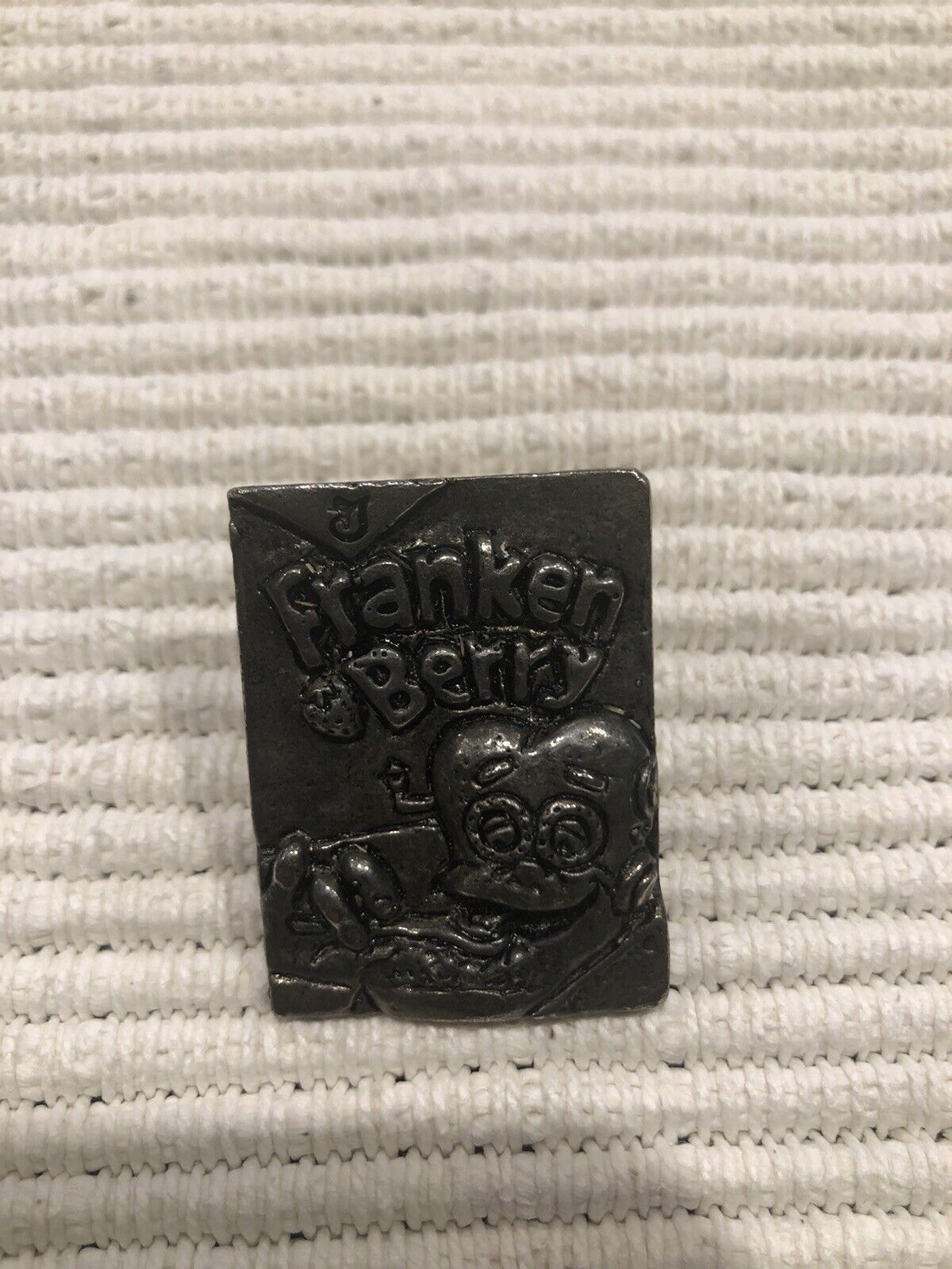 Vintage General Mills Franken Berry Cereal Metal Lapel Pin