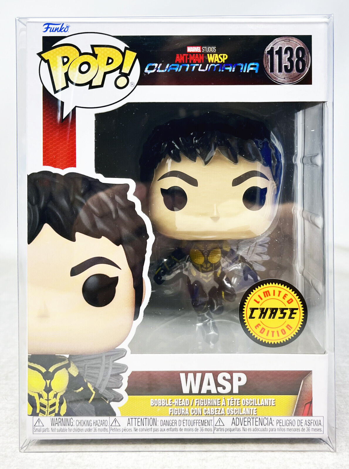 Funko Pop Ant-Man and the Wasp Quantumania Wasp Figure Chase Umasked Variant