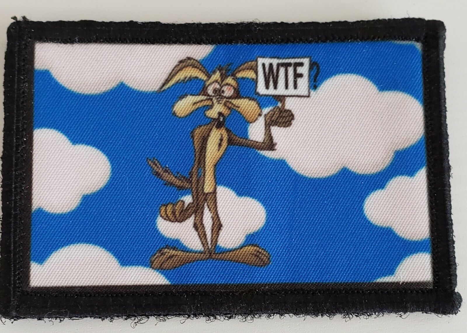 Wile E. Coyote WTF Morale Patch Tactical Army Military USA Looney Tunes 2A