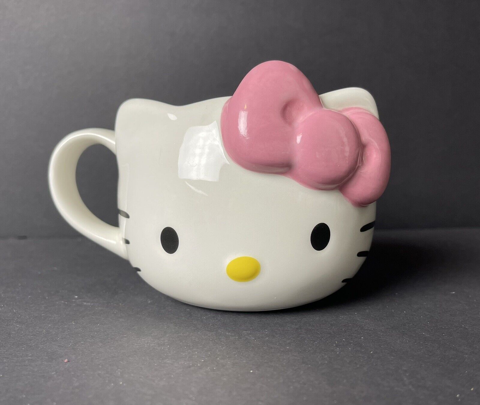 Official Sanrio Hello Kitty Shape Face Mug Cup Pink Bow Ears 20oz