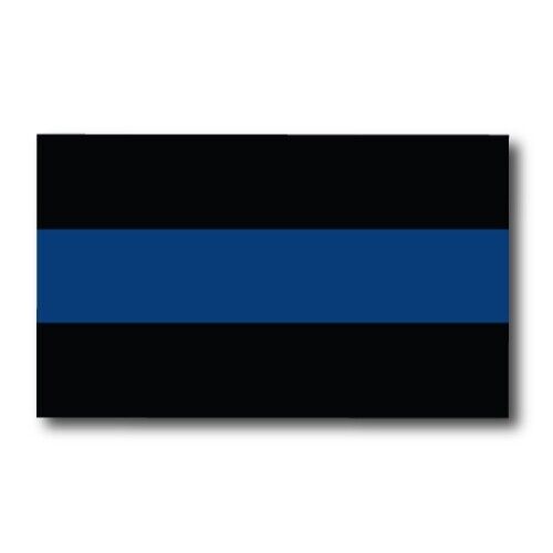Thin Blue Line Flag Magnet Decal 3x5 Inches Automotive Magnet for Car Truck SUV