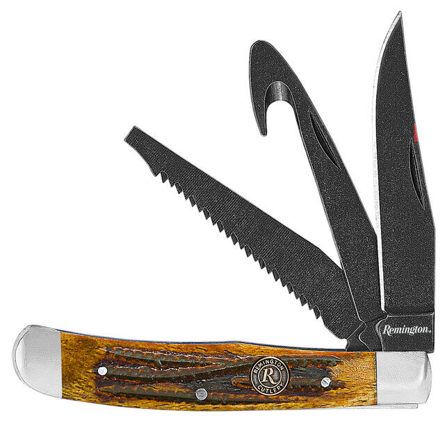 Remington 15648 Backwoods Trapper Carbon Steel Blade Folding Knife