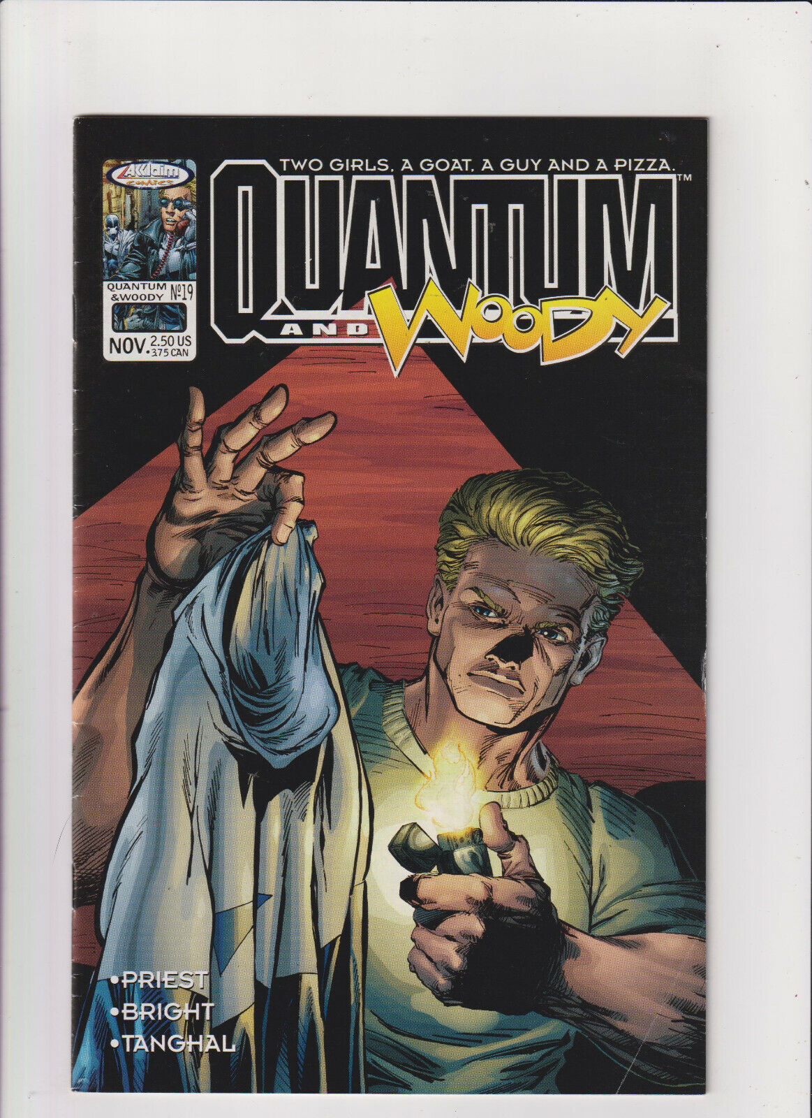 Quantum & Woody #19 VF 8.0 Valiant/Acclaim Comics Goat,Christopher Priest 1999