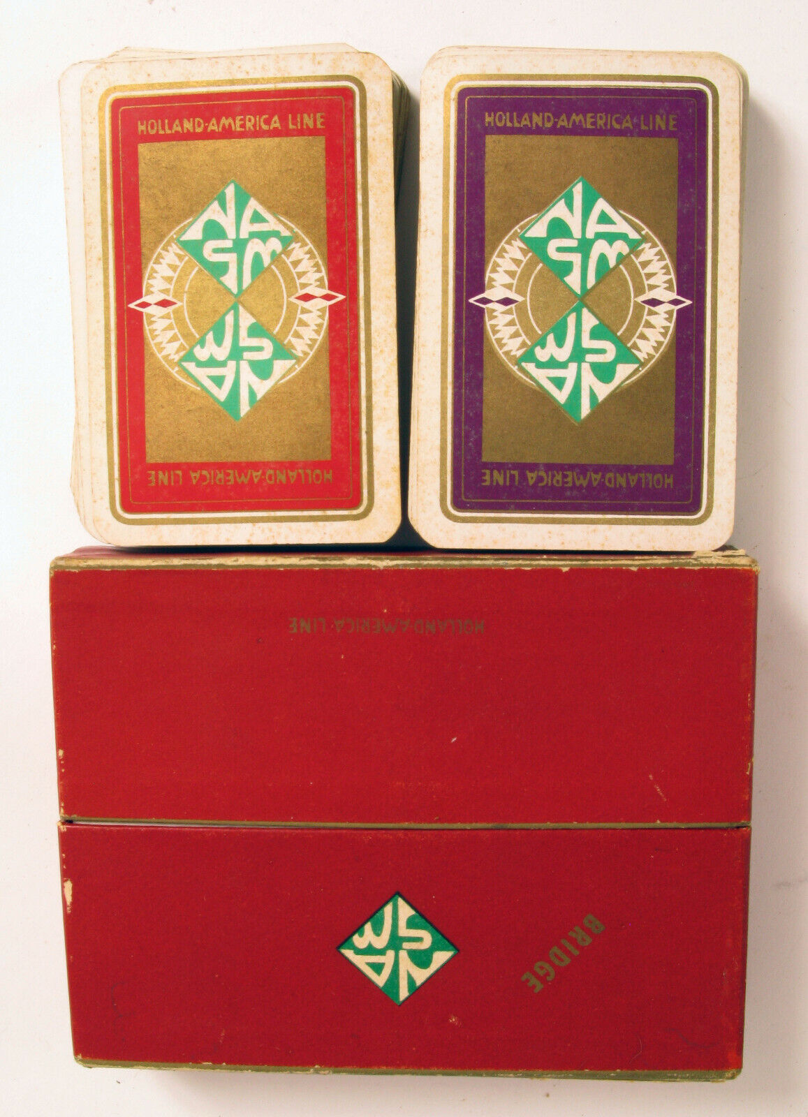 SET OF PLAYING CARDS HOLLAND AMERICA CRUISE SHIP LINE SLOCUM MANSION NEWPORT RI