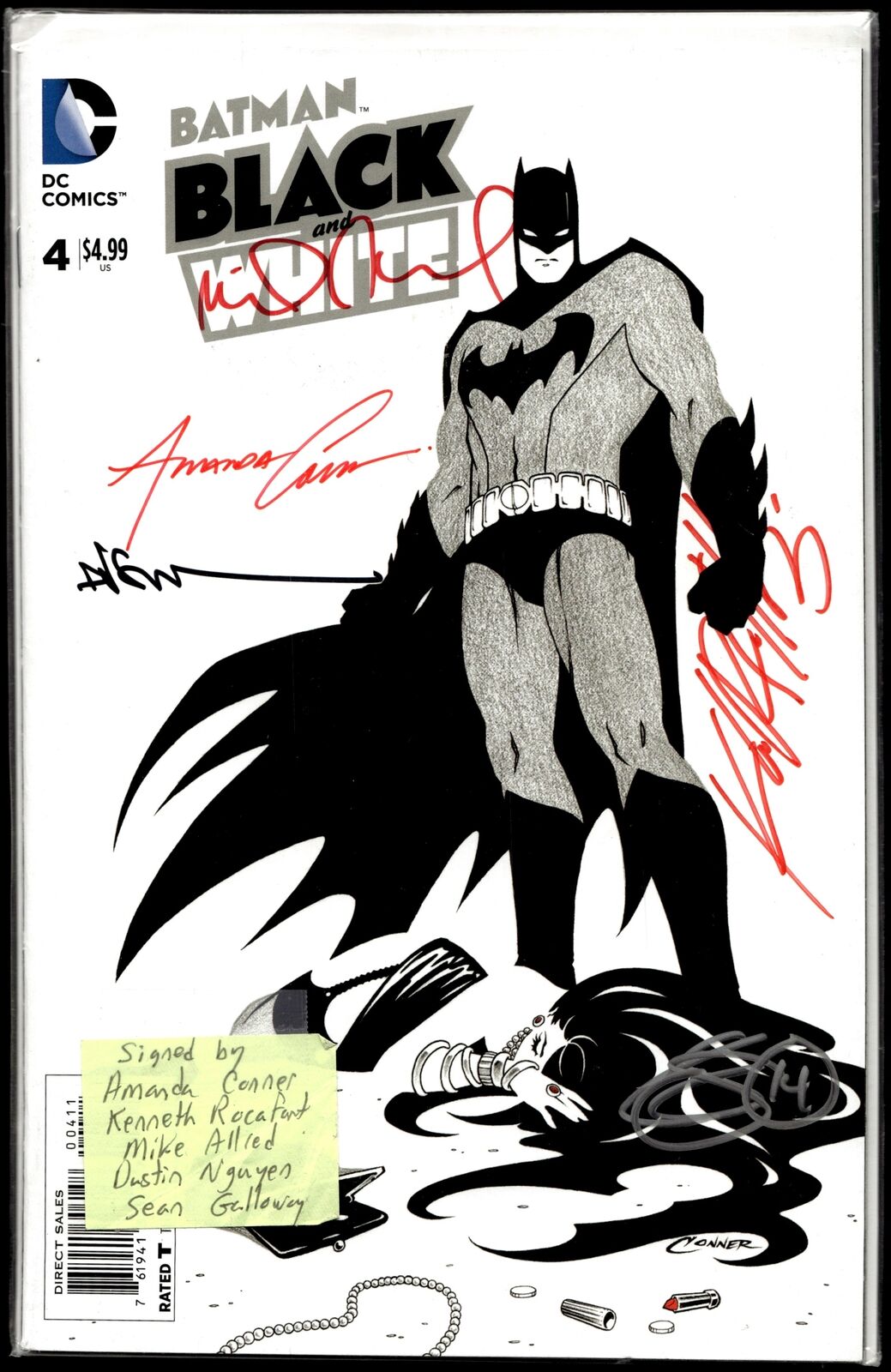 2014 Batman: Black and White #4 Signed by Multiple DC Comic