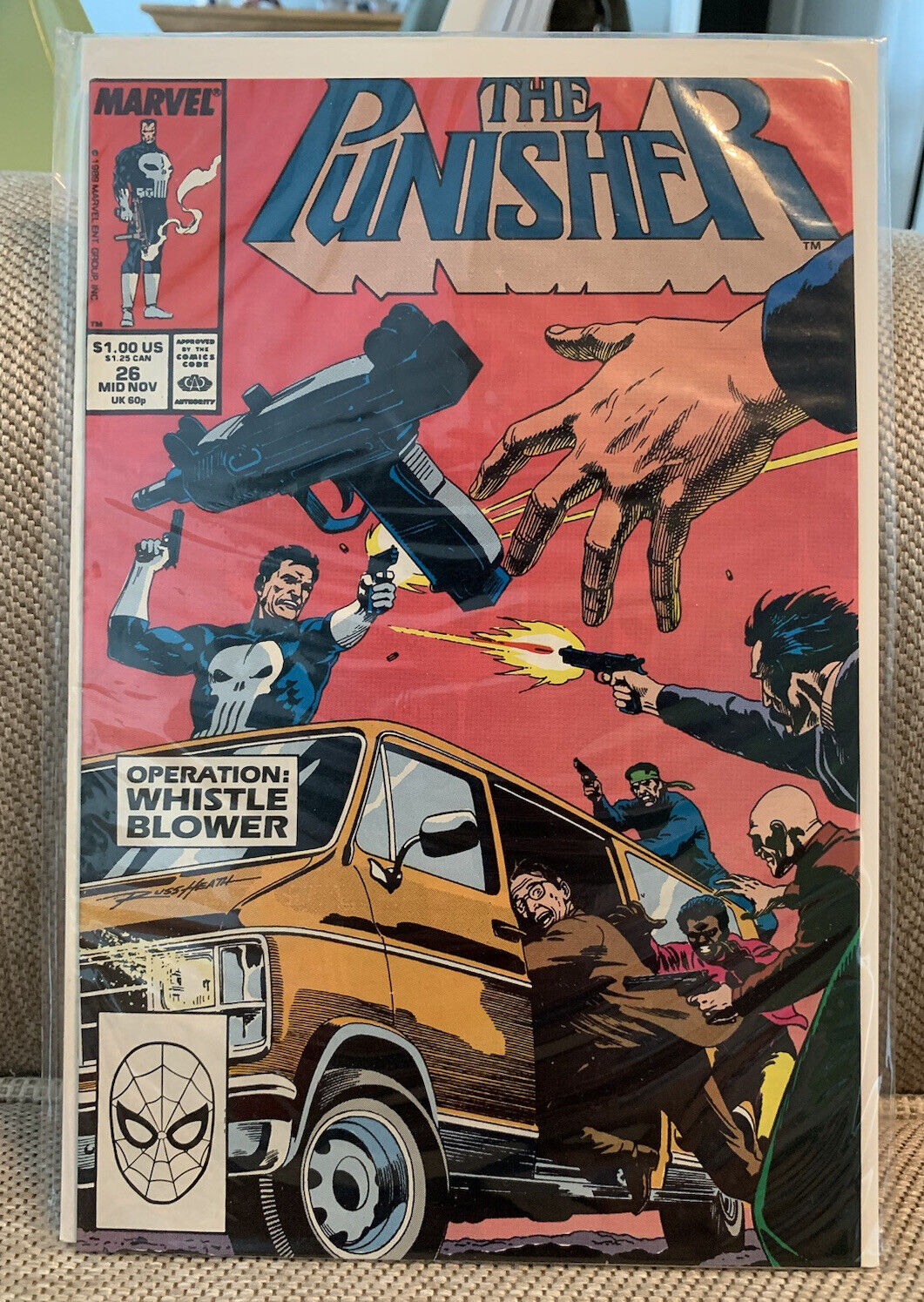 The Punisher #26 FN  Marvel Comics 1989  Operation: Whistleblower