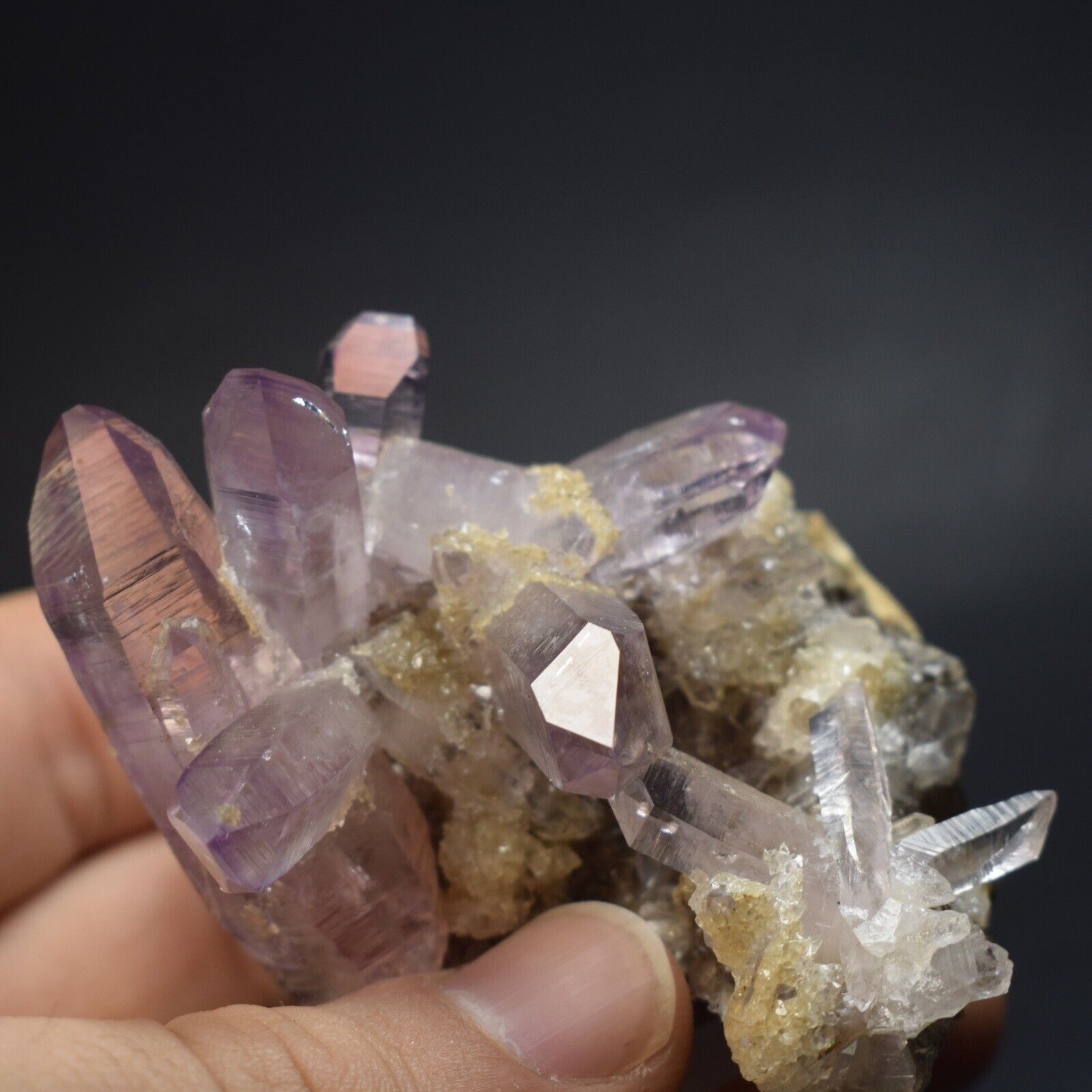 Natural Amethyst Crystal Cluster (Veracruz, Mexico) -  #324