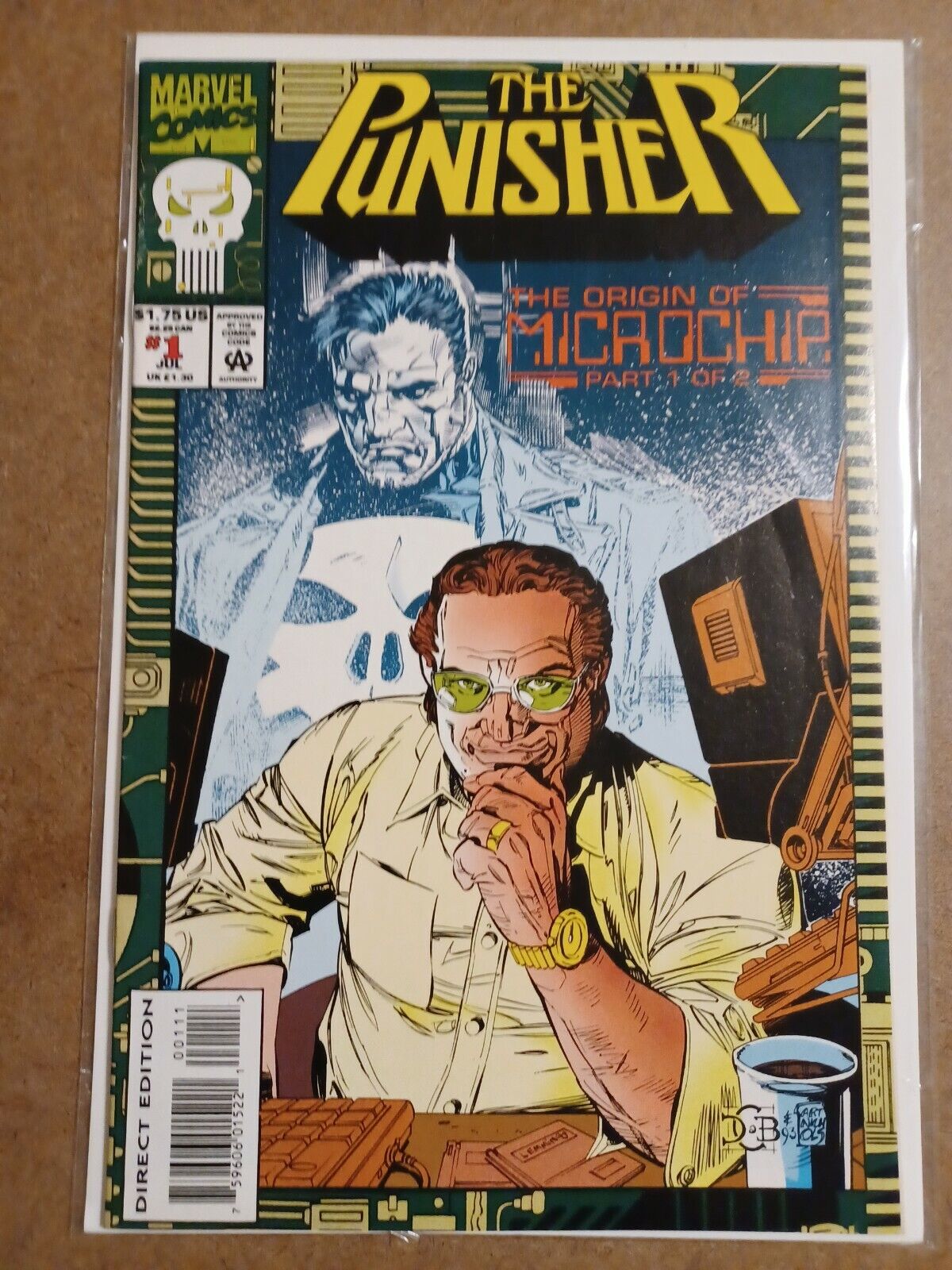 Punisher The Origin of Microchip #1 Comic Book - Limited Series - Pics