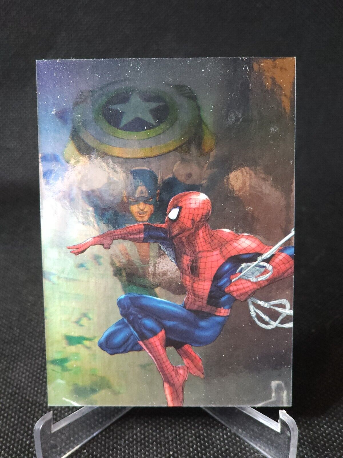 2017 Fleer Ultra Spider-Man VS Captain America Holoblast #HH16 Marvel