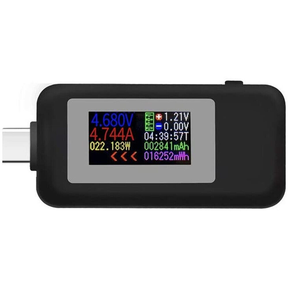 USB Type-C Power Tester Voltage Current Capacity Meter USB-C Multimeter 4-30V 5A