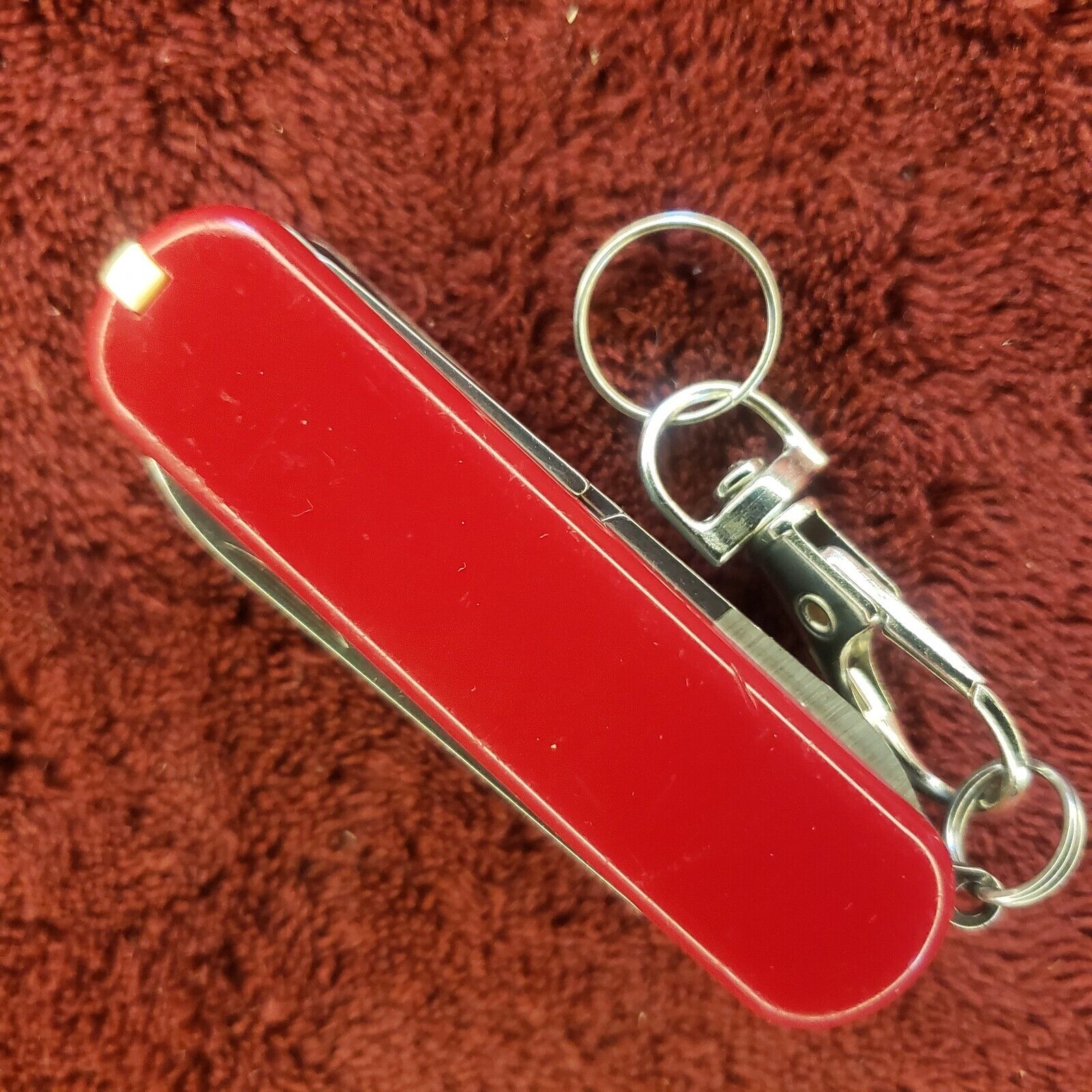 Victorinox Delémont Red Nail Clipper 580 Swiss Army Pocket Knife
