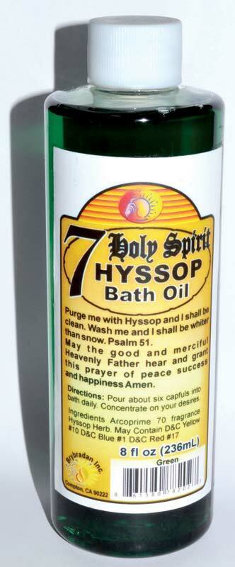 8oz Holy Spirit Hyssop bath oil Spells Ritual Magick Wicca Pagan Hoodoo