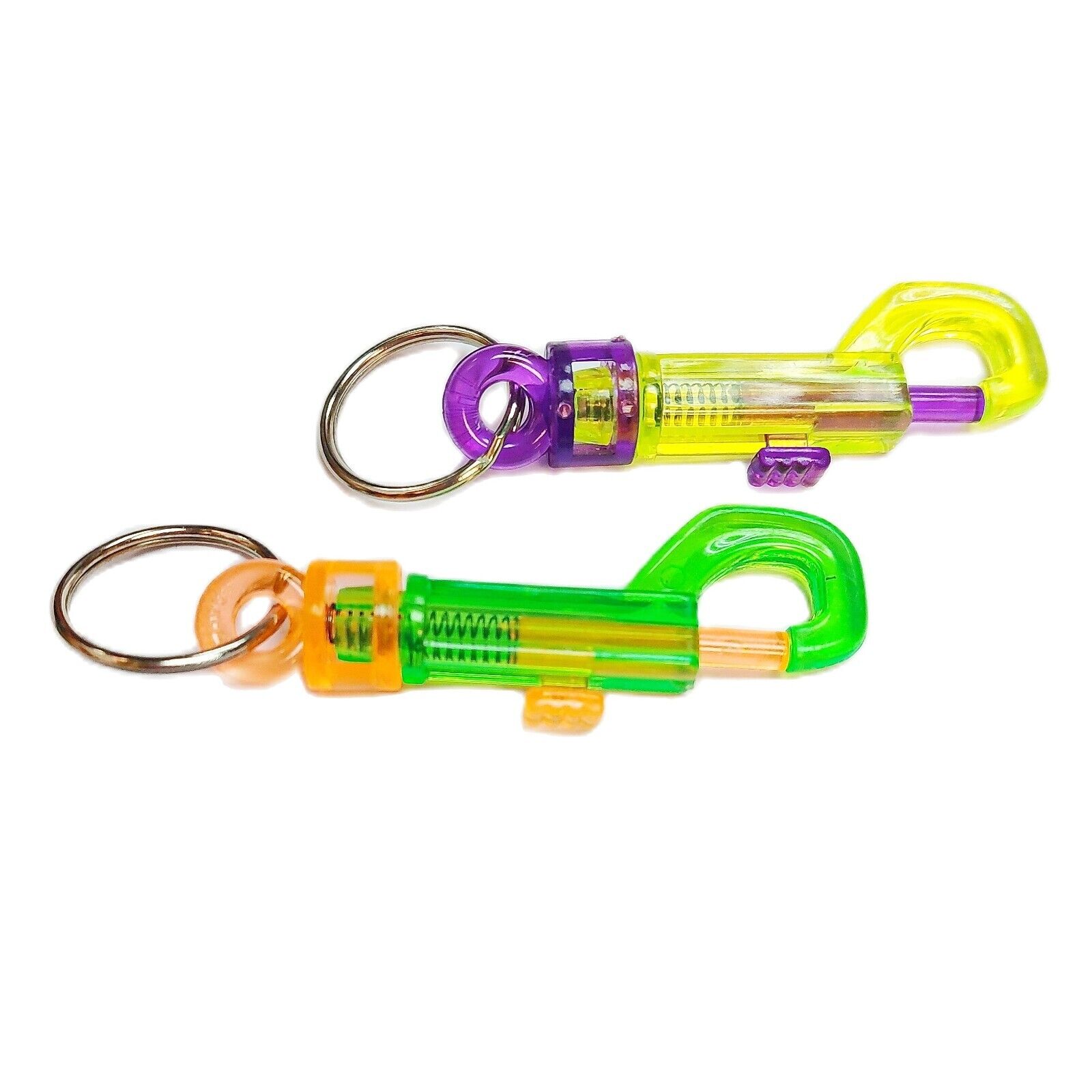 8 pc Snap key hook holder chain ring Trigger belt clip Party Favor Men Dress up