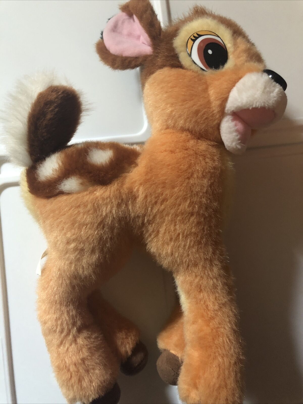 Vintage Disney Bambi Plush Stuffed Animal Mattel 1992 Standing Bendable Legs