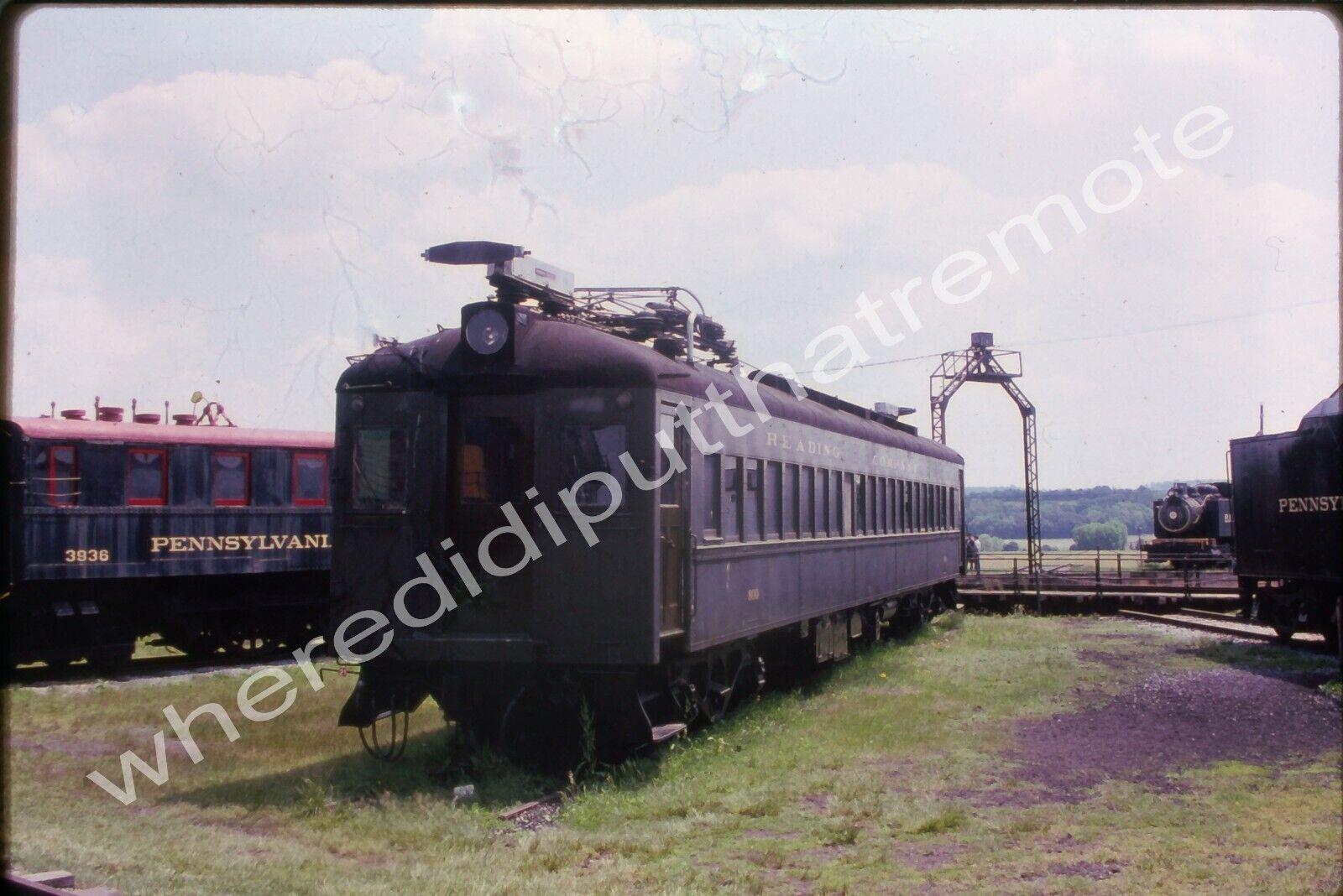 Original Slide Reading Railroad RDG 800 Passenger Car Strasburg PA 6-92