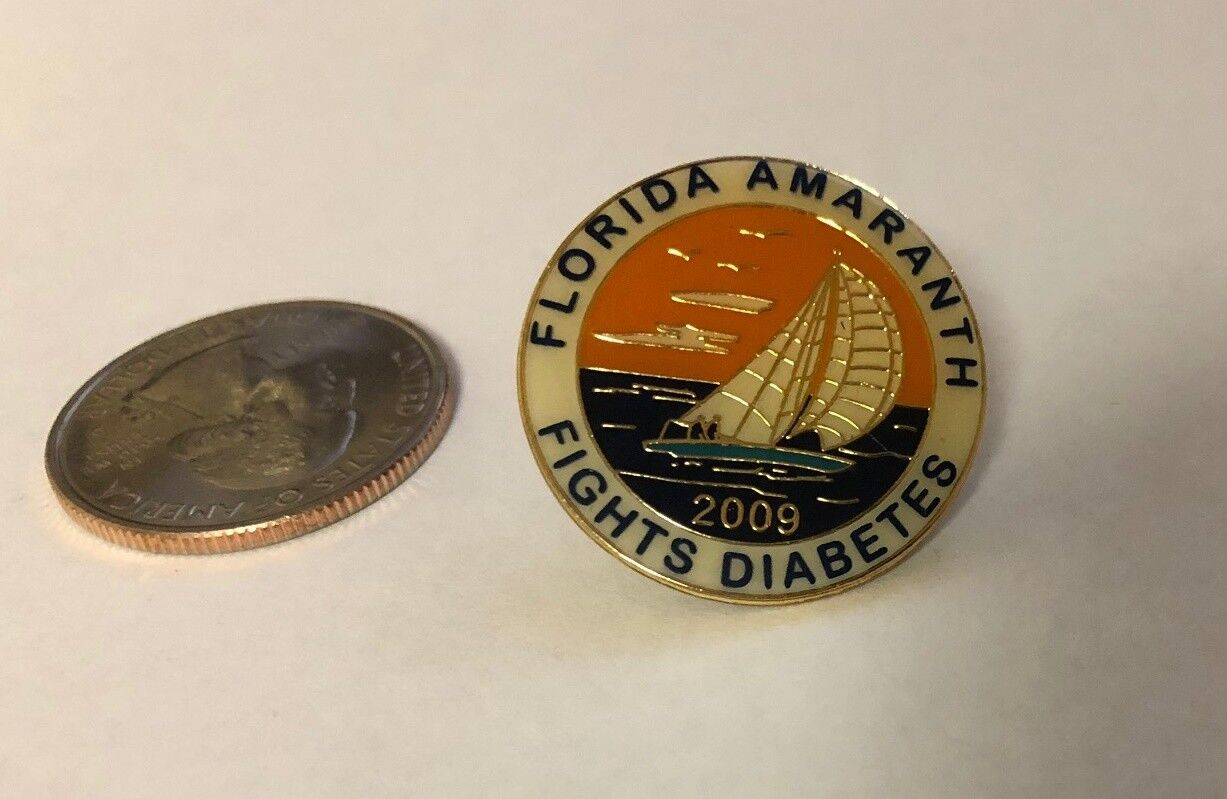 2009 Florida Amaranth Fights Diabetes Pin
