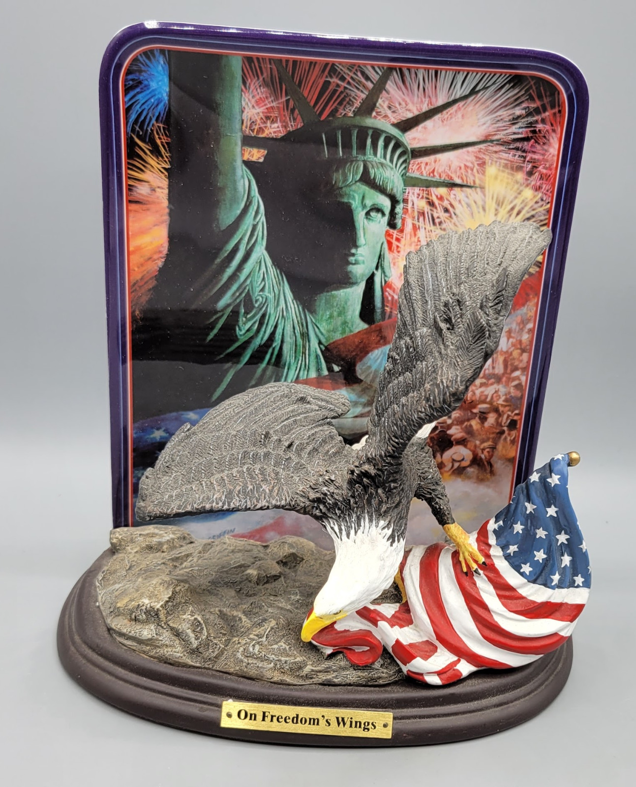 Bald Eagle W/ Dish, On Freedoms Wing,2001, Celebrating Americas Glory