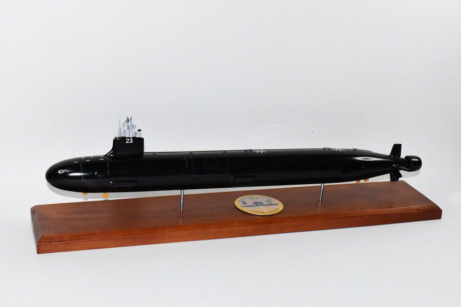 USS Jimmy Carter (SSN-23) Submarine,Navy,Scale Model,Mahogany,20 inch,Seawolf