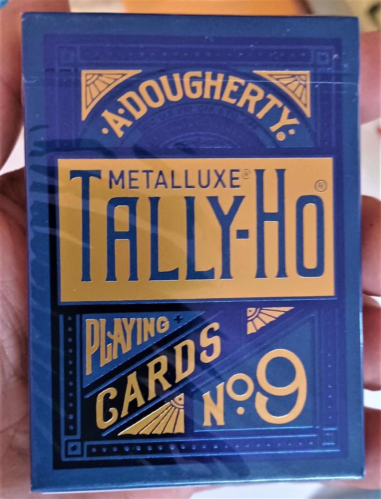 TALLY - HO    No.9 Blue Foil  2021  playing cards  Collectors Circle Backs