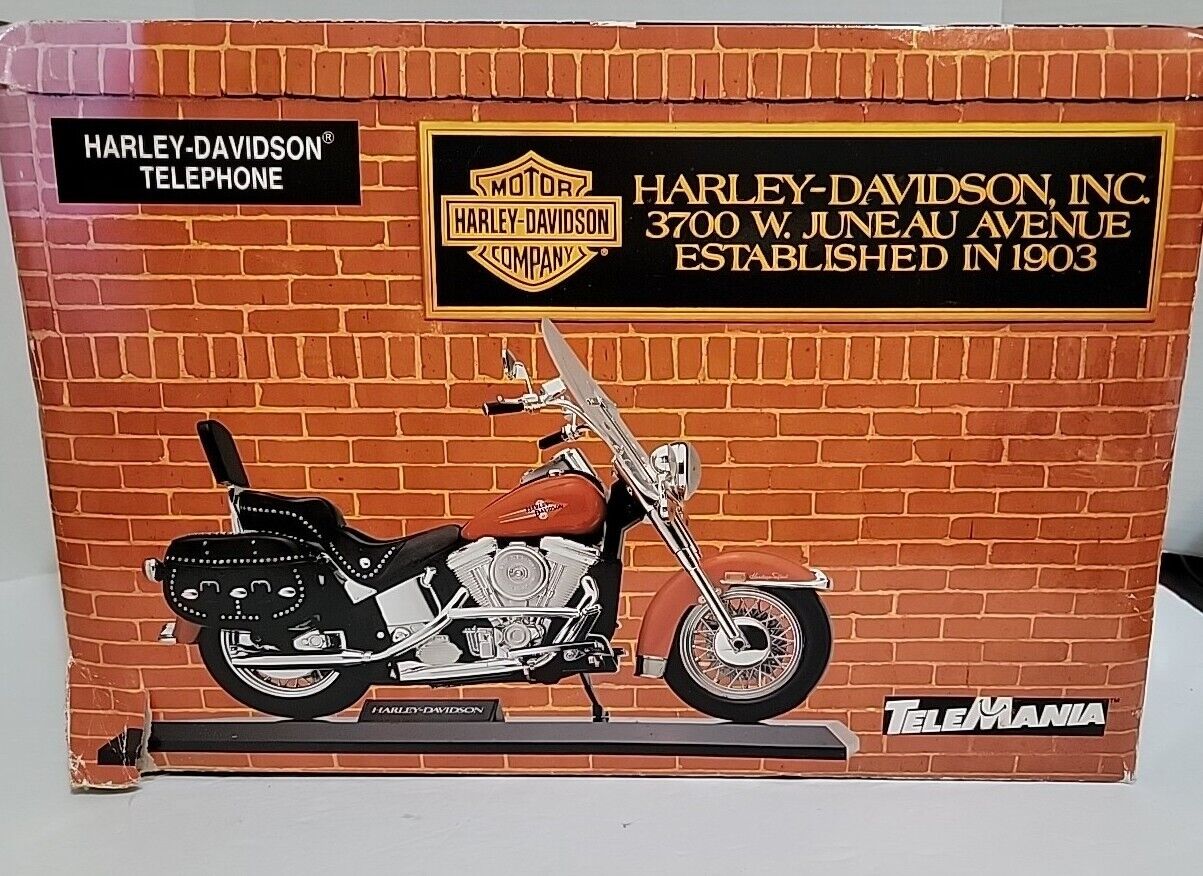Harley Davidson Heritage Softail Telemania Motorcycle Telephone  Phone Vintage 